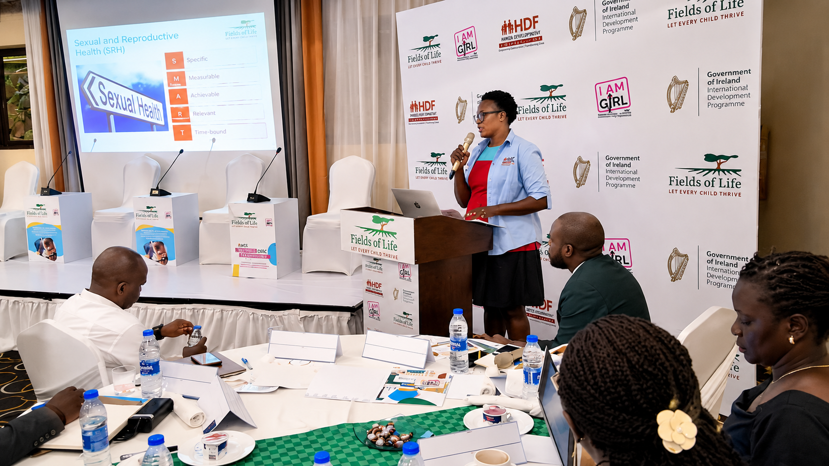 Catherine Naisu addressing the attendants